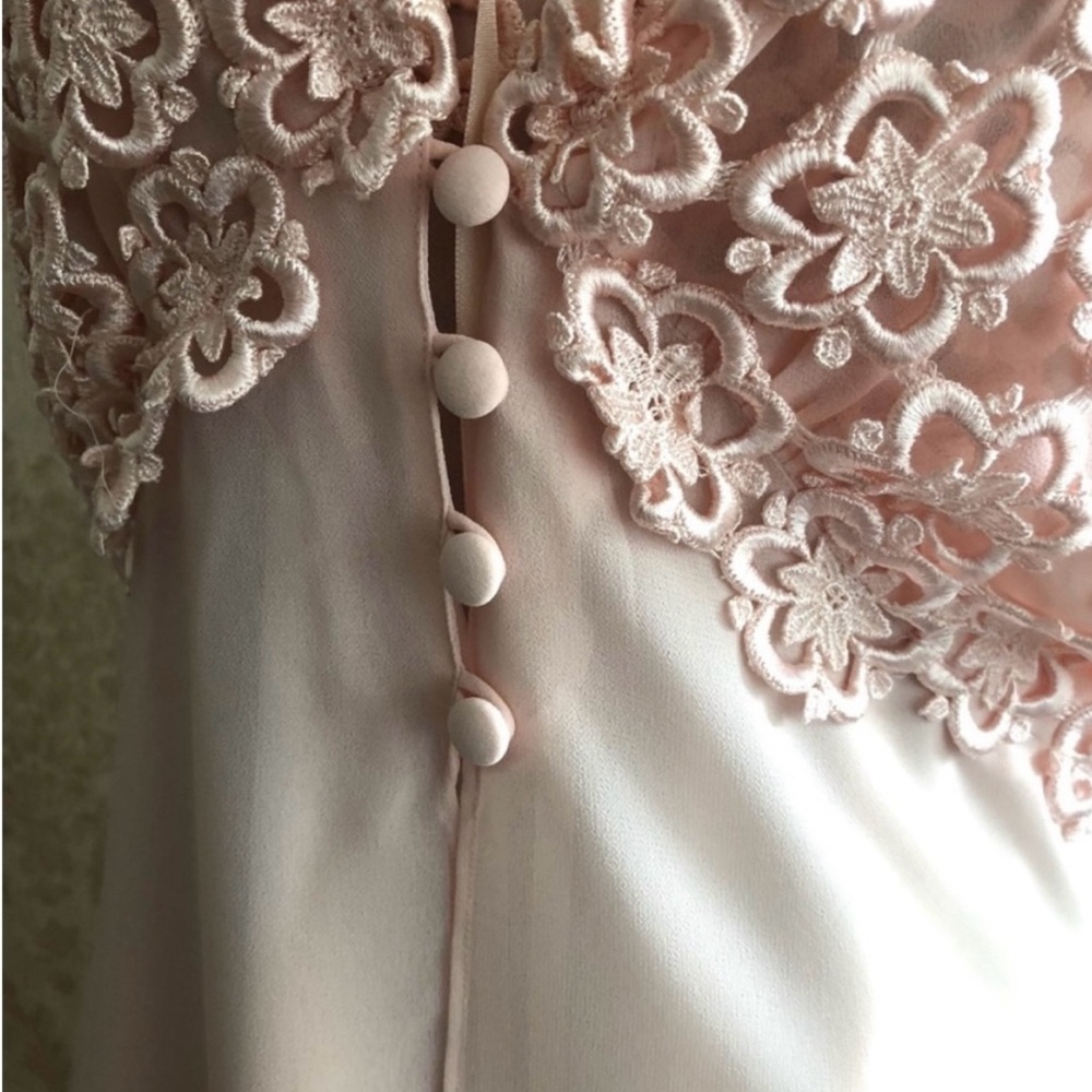 La SENZA Light Pink Lace 2 Pieces Chemise Set - Picture 3 of 15